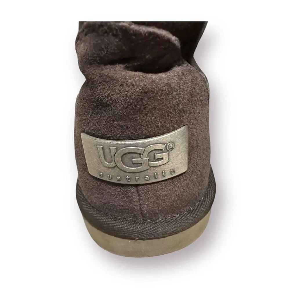 UGG Women’s Boots Cargo III Leather Suede Sheepskin Pockets‎ on Boots Sz 6 Brown